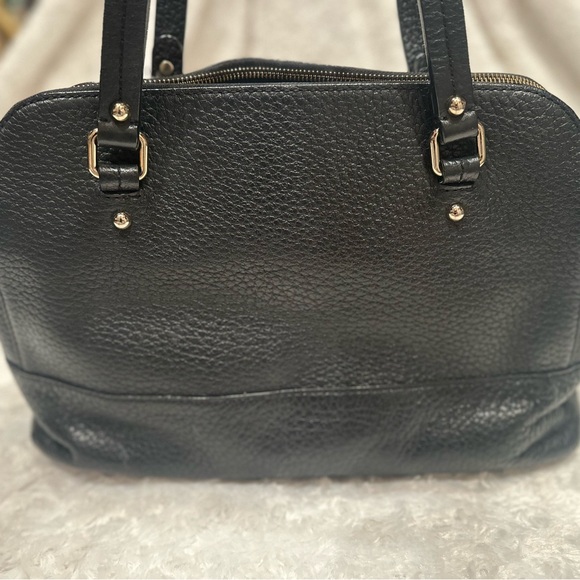 Kate Spade Black Leather Tote Purse - Picture 5 of 7